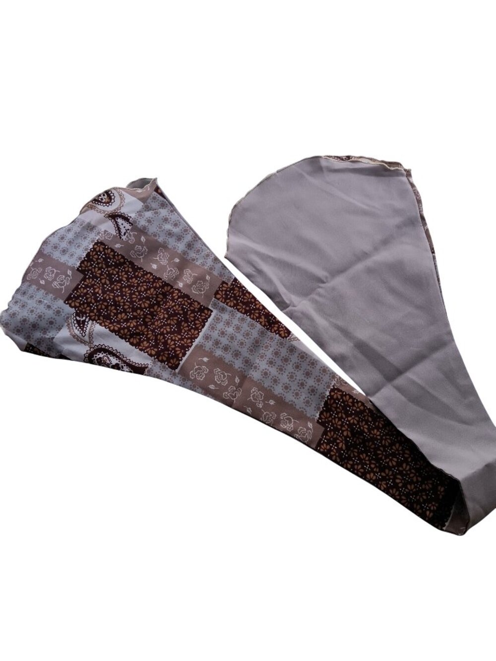 True Vintage 1960's Mod Patchwork Print Neck Scarf 35"